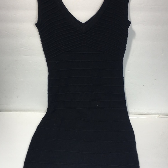 Arden B Black Knit Mini Bodycon Dress - Picture 3 of 9